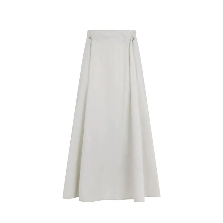 Herno Sample Sale | Herno Gray Elastane Long Skirt - | Designer outlet