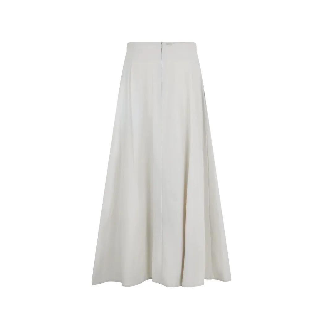 Herno Sample Sale | Herno Gray Elastane Long Skirt - | Designer outlet