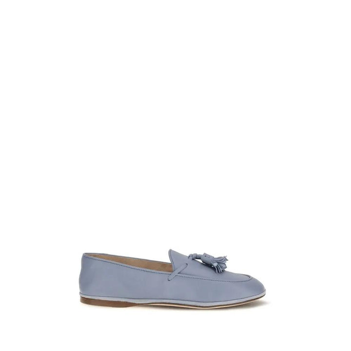 Fratelli Rossetti Sample Sale | Fratelli Rossetti Blue Calf Leather Bos Taurus Slip-On Loafers - | Designer outlet