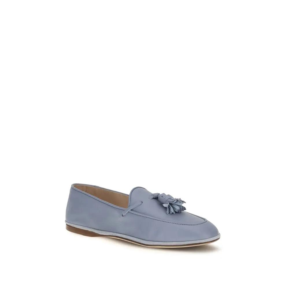 Fratelli Rossetti Sample Sale | Fratelli Rossetti Blue Calf Leather Bos Taurus Slip-On Loafers - | Designer outlet