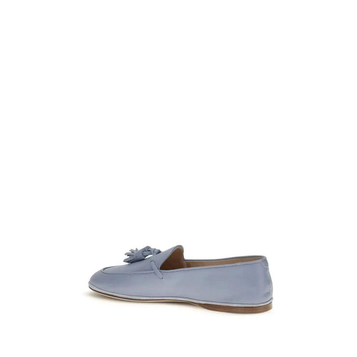 Fratelli Rossetti Sample Sale | Fratelli Rossetti Blue Calf Leather Bos Taurus Slip-On Loafers - | Designer outlet