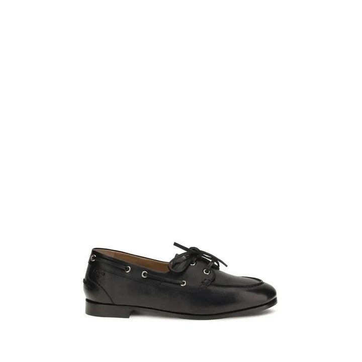 Bally Sample Sale | Bally Black Calf Leather Bos Taurus Slip-On Loafers - | Designer outlet