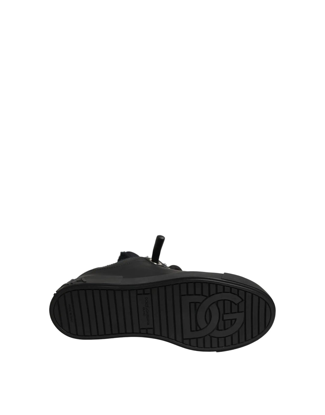 Dolce &amp; Gabbana Sample Sale | Dolce &amp; Gabbana Black Leather Low Top Portofino Sneakers Shoes - | Designer outlet