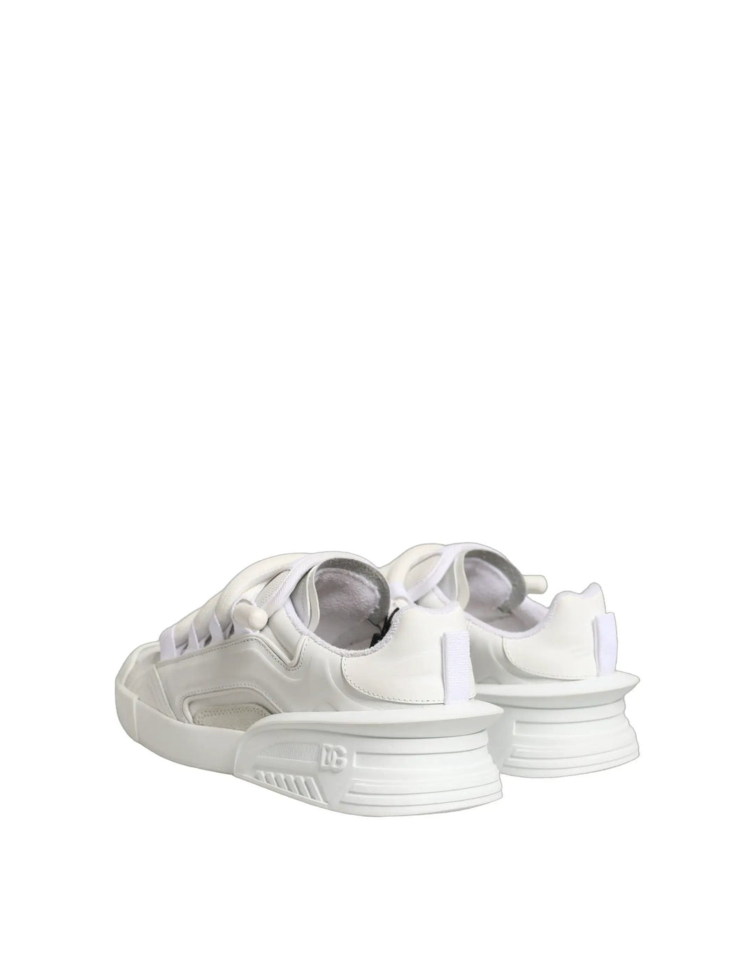 Dolce &amp; Gabbana Sample Sale | Dolce &amp; Gabbana White Calfskin Leather Low Top Sneakers Shoes - | Designer outlet
