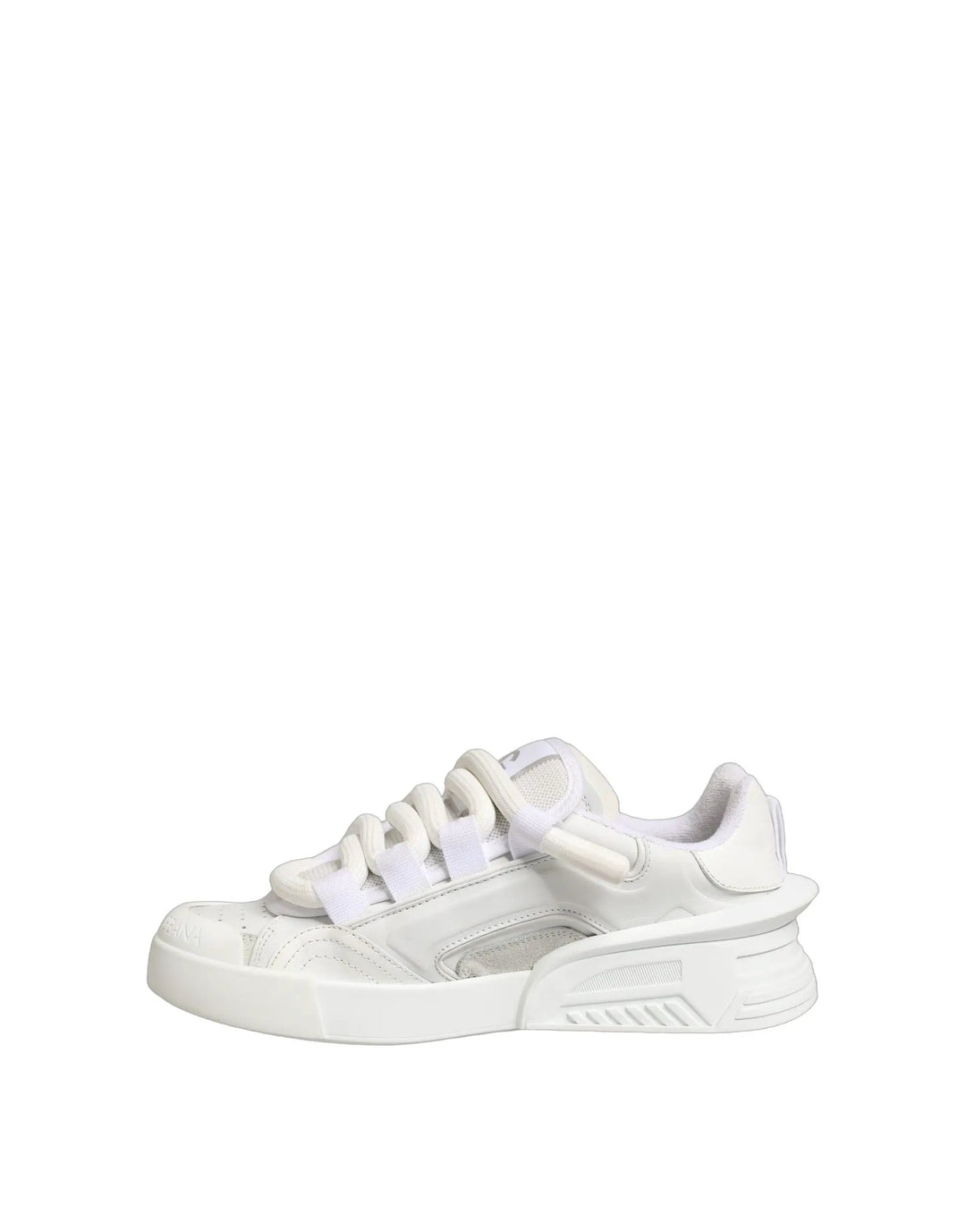 Dolce &amp; Gabbana Sample Sale | Dolce &amp; Gabbana White Calfskin Leather Low Top Sneakers Shoes - | Designer outlet