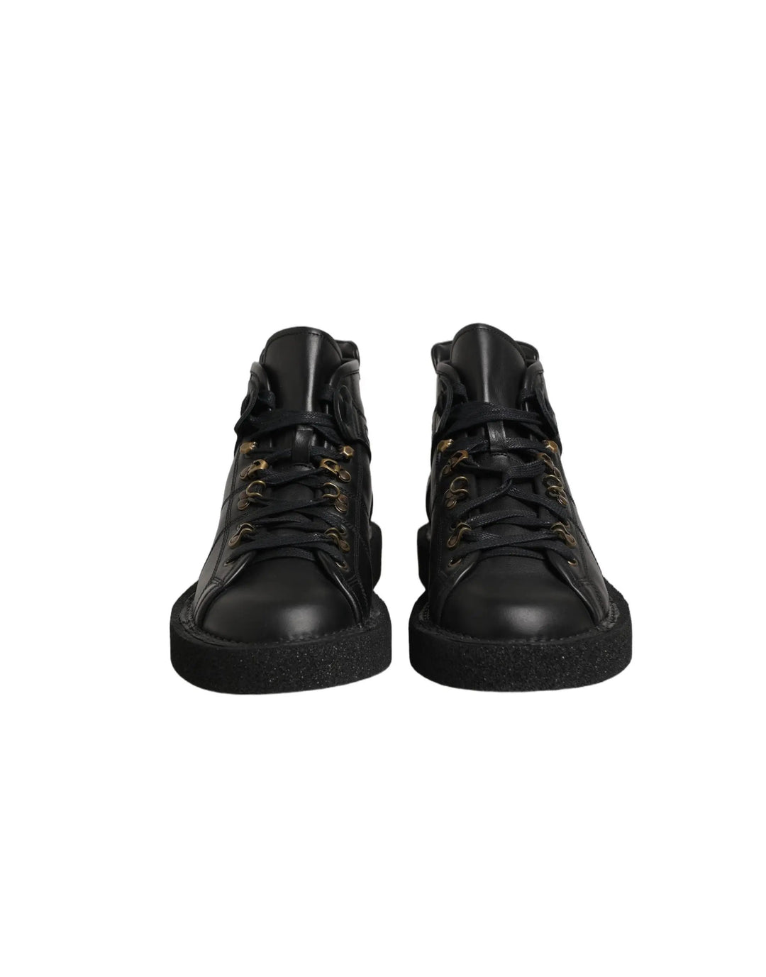 Dolce &amp; Gabbana Sample Sale | Dolce &amp; Gabbana Black Leather Lace Up Men Ankle Boots Shoes - | Designer outlet