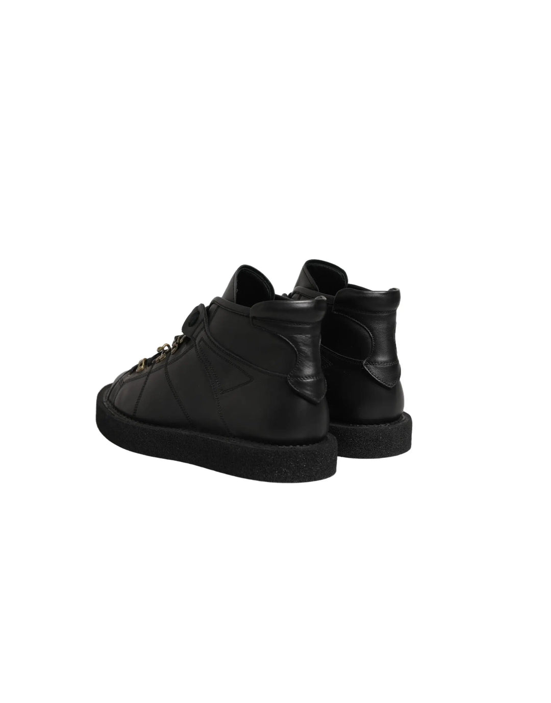 Dolce &amp; Gabbana Sample Sale | Dolce &amp; Gabbana Black Leather Lace Up Men Ankle Boots Shoes - | Designer outlet
