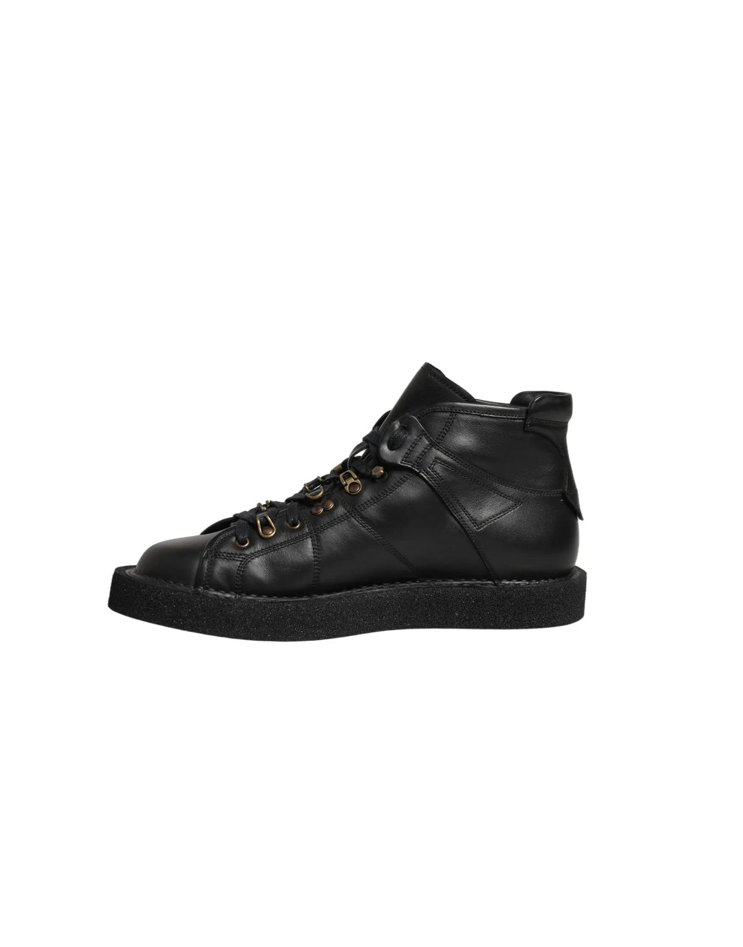 Dolce &amp; Gabbana Sample Sale | Dolce &amp; Gabbana Black Leather Lace Up Men Ankle Boots Shoes - | Designer outlet