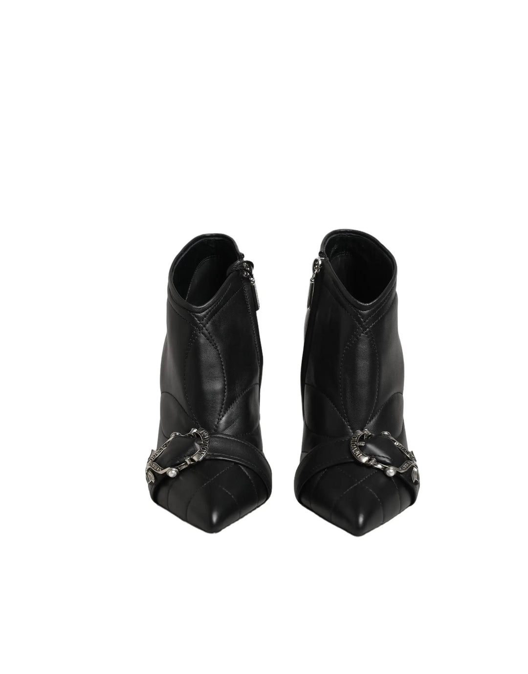 Dolce &amp; Gabbana Sample Sale | Dolce &amp; Gabbana Black Devotion Quilted Buckled Boots Shoes - | Designer outlet