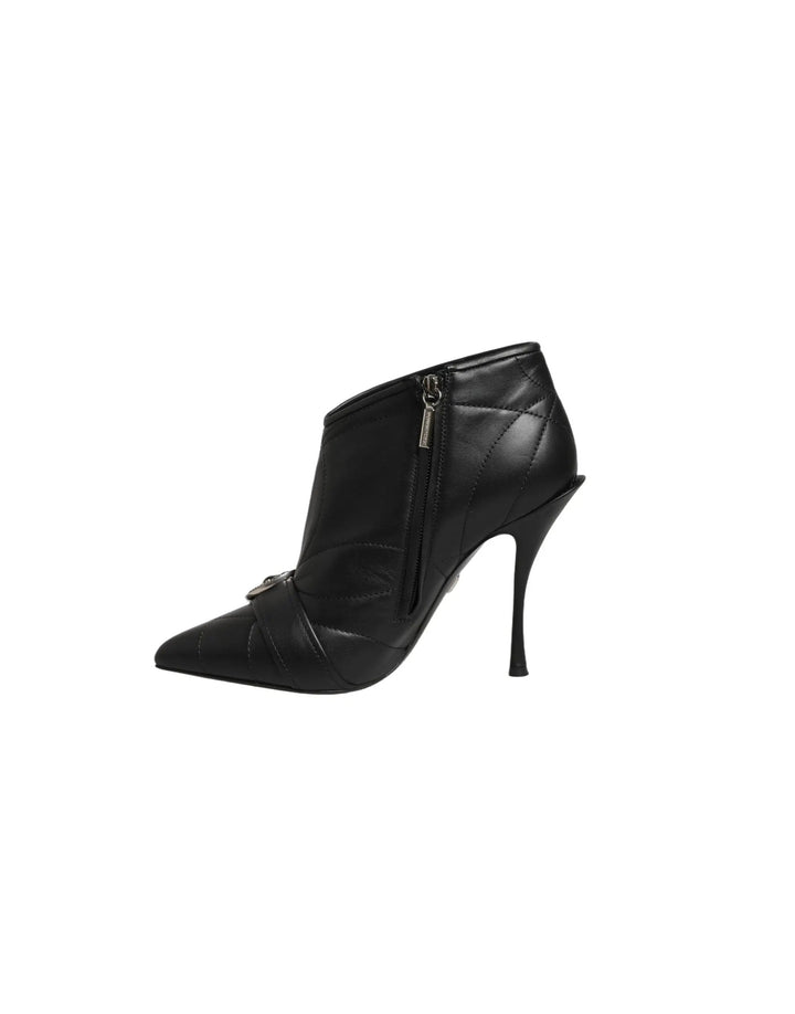 Dolce &amp; Gabbana Sample Sale | Dolce &amp; Gabbana Black Devotion Quilted Buckled Boots Shoes - | Designer outlet