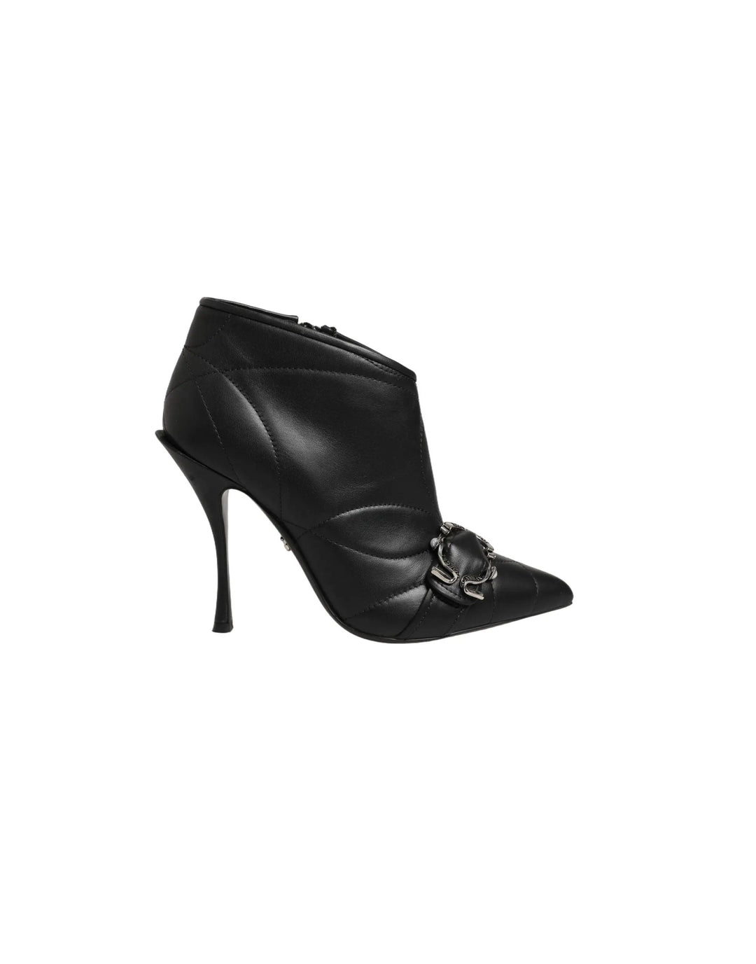 Dolce &amp; Gabbana Sample Sale | Dolce &amp; Gabbana Black Devotion Quilted Buckled Boots Shoes - | Designer outlet