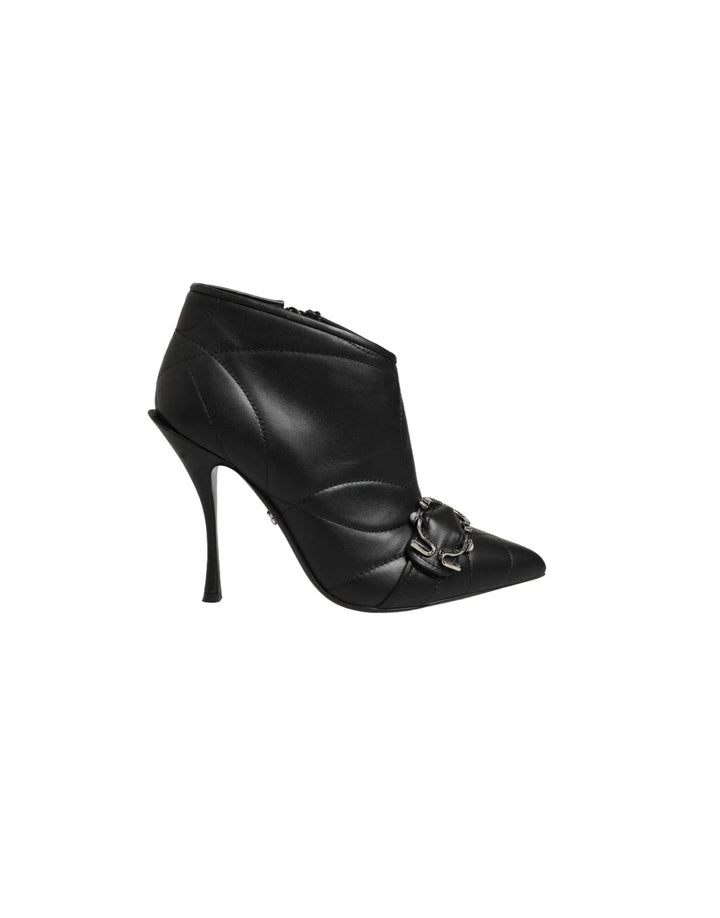 Dolce &amp; Gabbana Sample Sale | Dolce &amp; Gabbana Black Devotion Quilted Buckled Boots Shoes - | Designer outlet