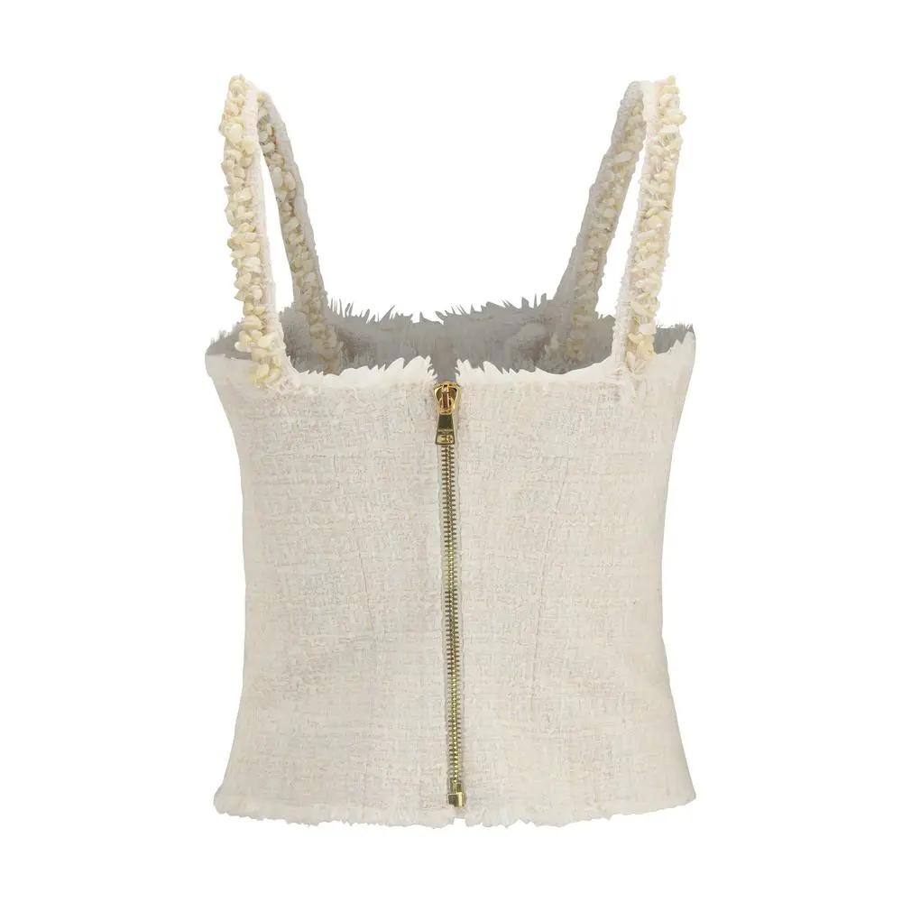 Balmain Sample Sale | Balmain Beige Polyester Blouse - | Designer outlet