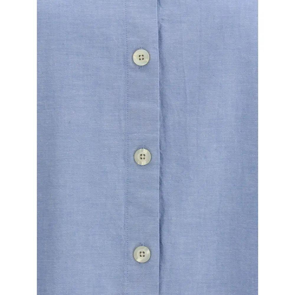Deperlu Sample Sale | Deperlu Blue Cotton Shirt - | Designer outlet