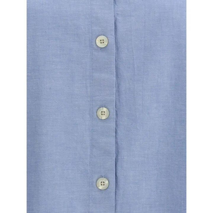 Deperlu Sample Sale | Deperlu Blue Cotton Shirt - | Designer outlet