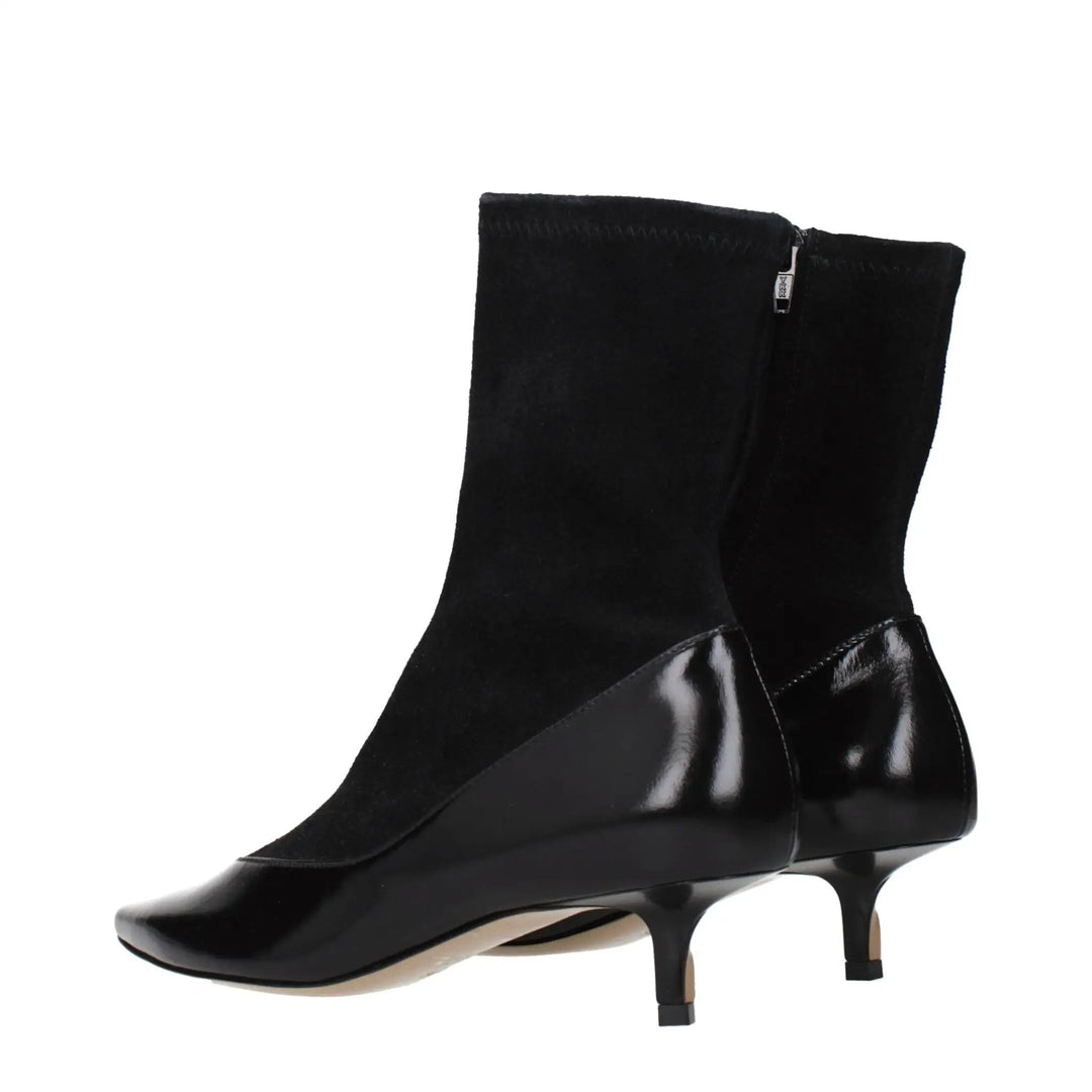 Jacquemus Sample Sale | Jacquemus Black Leather Ankle Boots - | Designer outlet
