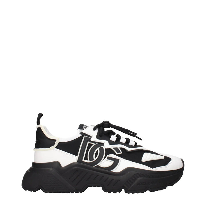 Dolce &amp; Gabbana Sample Sale | Dolce &amp; Gabbana White Leather Chunky Sneakers - | Designer outlet
