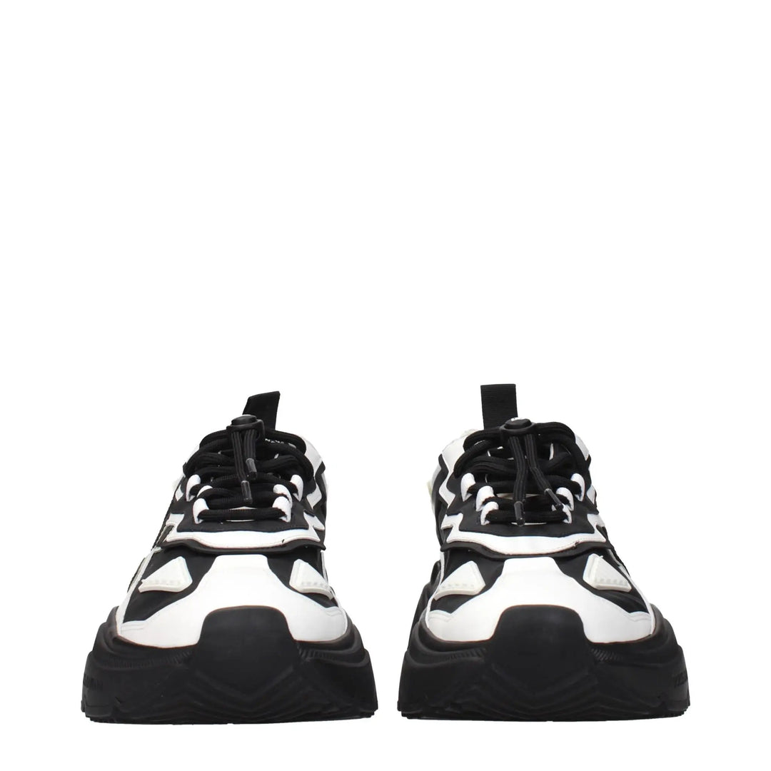Dolce &amp; Gabbana Sample Sale | Dolce &amp; Gabbana White Leather Chunky Sneakers - | Designer outlet