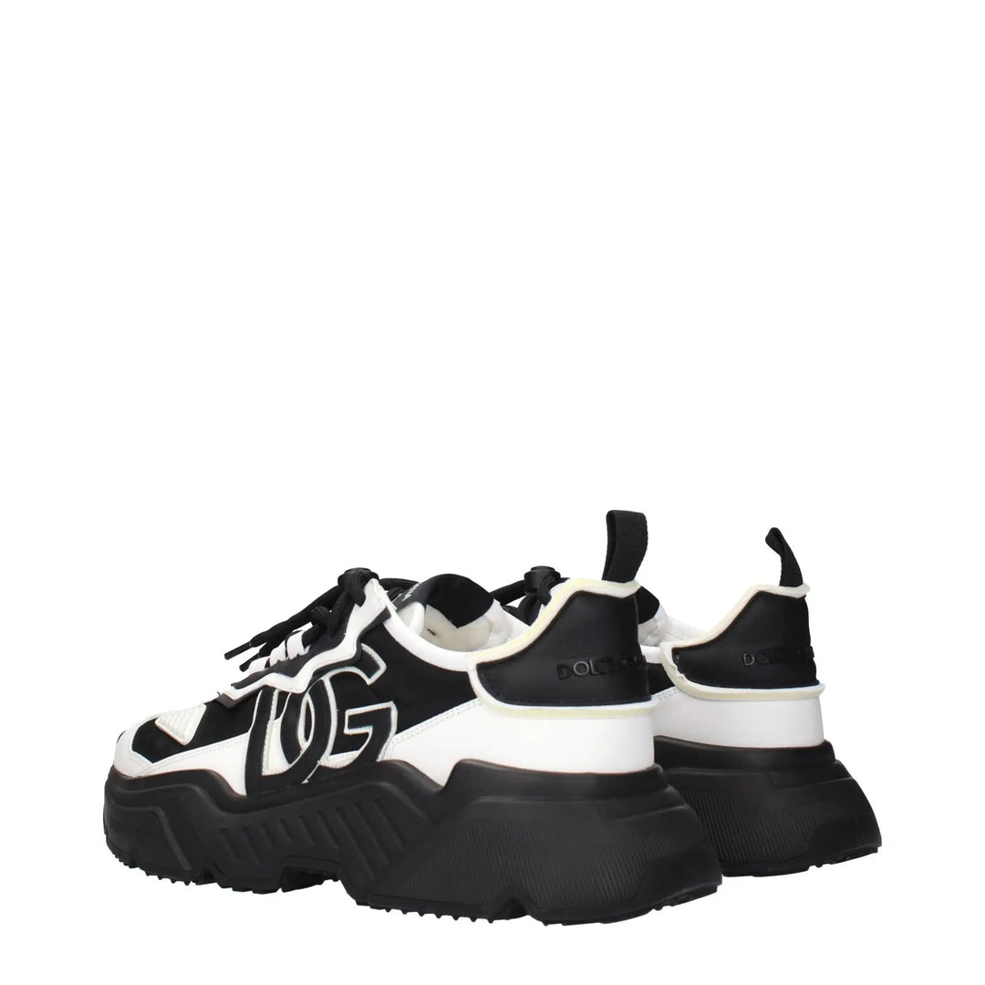 Dolce &amp; Gabbana Sample Sale | Dolce &amp; Gabbana White Leather Chunky Sneakers - | Designer outlet