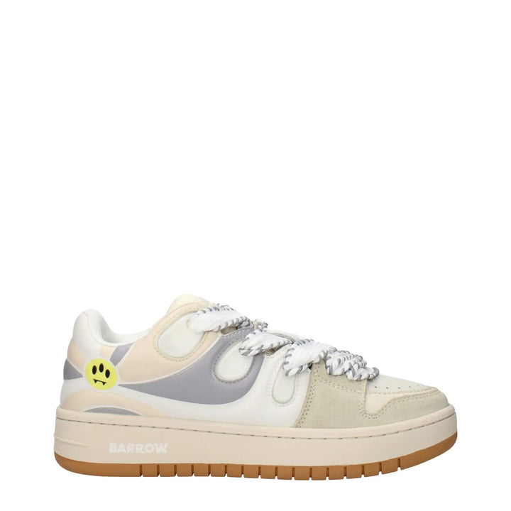 Barrow Sample Sale | Barrow Beige Leather Low Top Sneakers - | Designer outlet