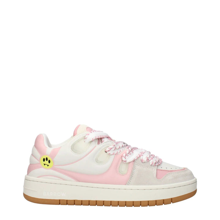 Barrow Sample Sale | Barrow White Leather Low Top Sneakers - | Designer outlet