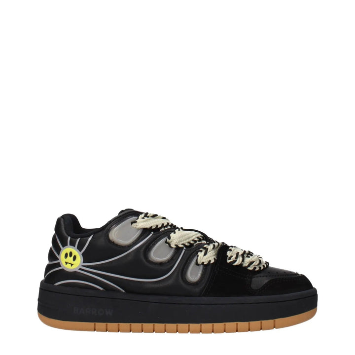 Barrow Sample Sale | Barrow Black Leather Low Top Sneakers - | Designer outlet