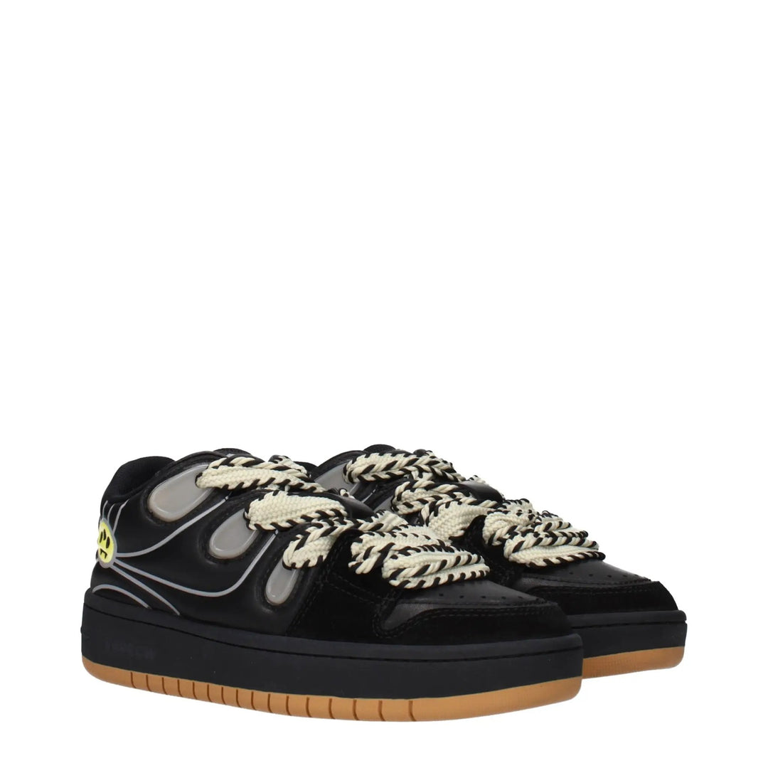 Barrow Sample Sale | Barrow Black Leather Low Top Sneakers - | Designer outlet