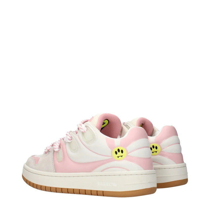 Barrow Sample Sale | Barrow White Leather Low Top Sneakers - | Designer outlet