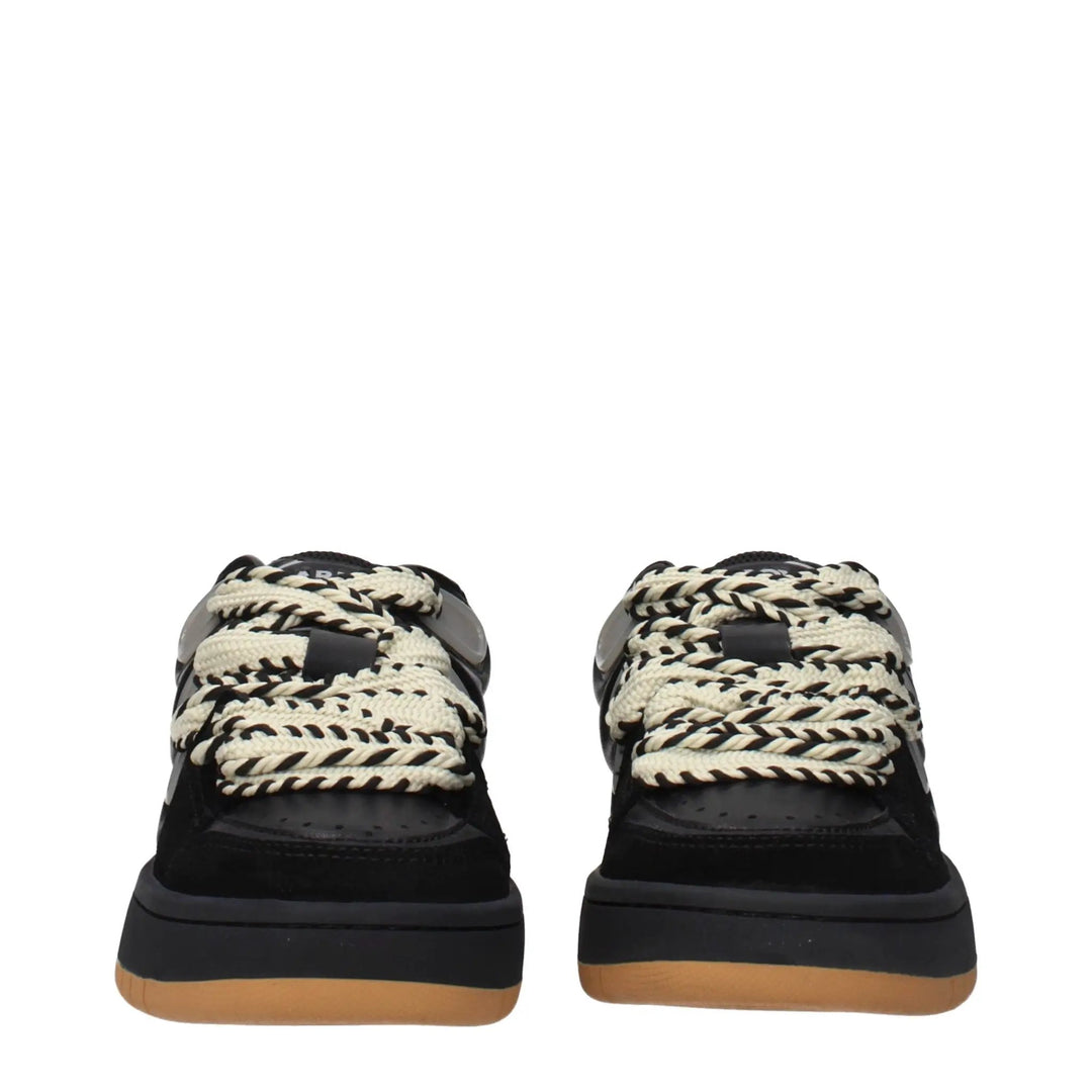 Barrow Sample Sale | Barrow Black Leather Low Top Sneakers - | Designer outlet