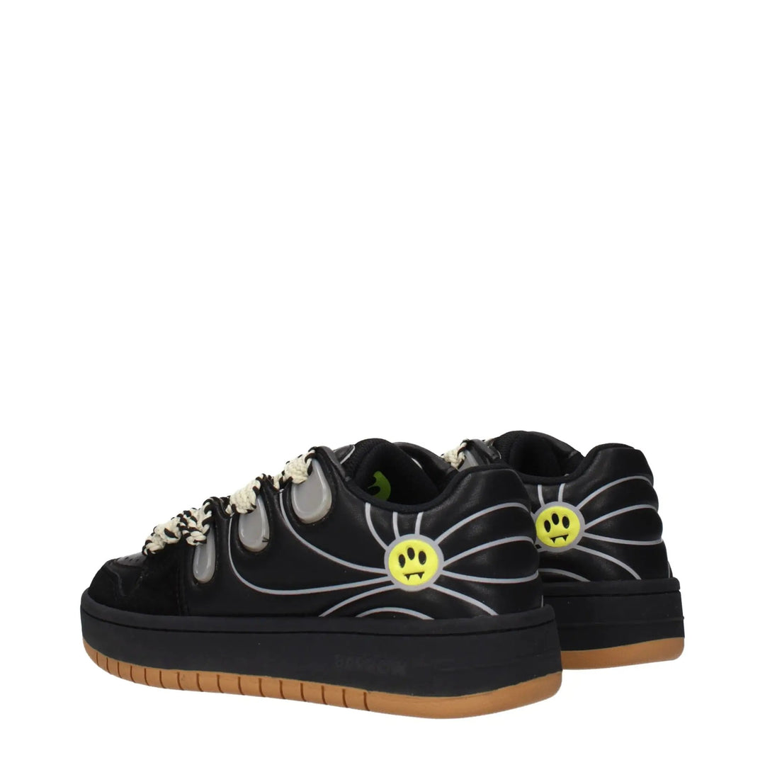 Barrow Sample Sale | Barrow Black Leather Low Top Sneakers - | Designer outlet