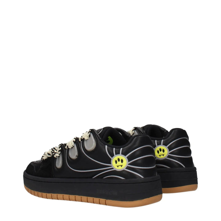 Barrow Sample Sale | Barrow Black Leather Low Top Sneakers - | Designer outlet