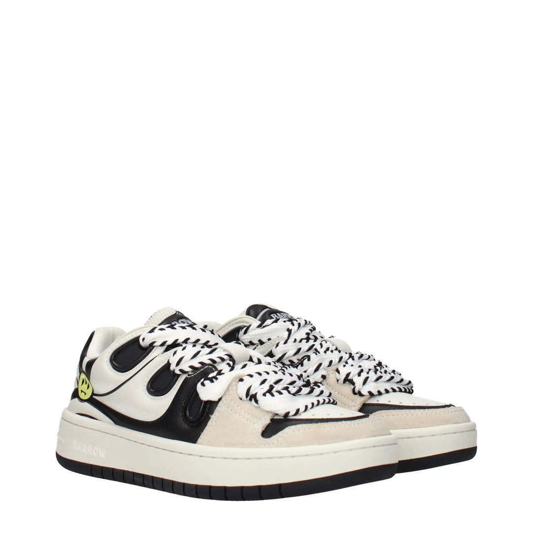 Barrow Sample Sale | Barrow Beige Leather Sneakers - | Designer outlet