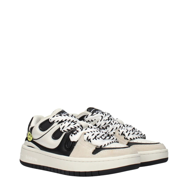 Barrow Sample Sale | Barrow Beige Leather Sneakers - | Designer outlet