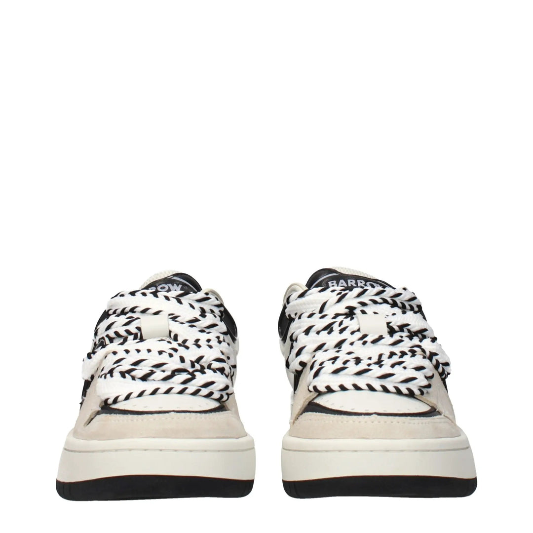Barrow Sample Sale | Barrow Beige Leather Sneakers - | Designer outlet