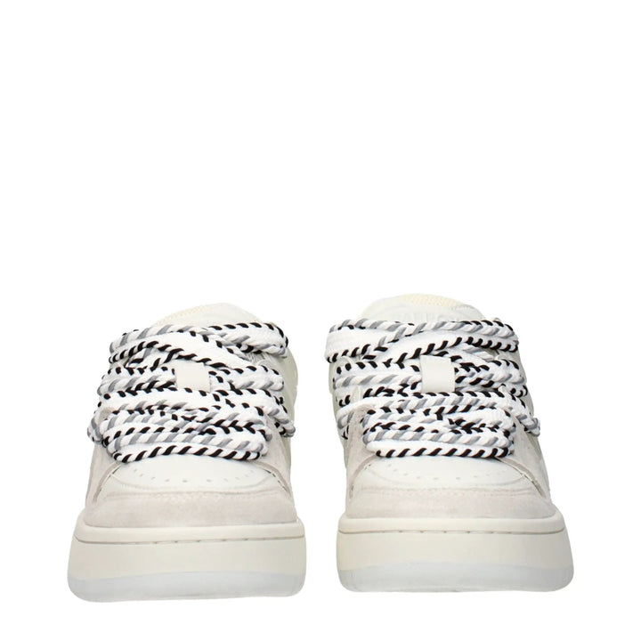 Barrow Sample Sale | Barrow White Leather Low Top Sneakers - | Designer outlet