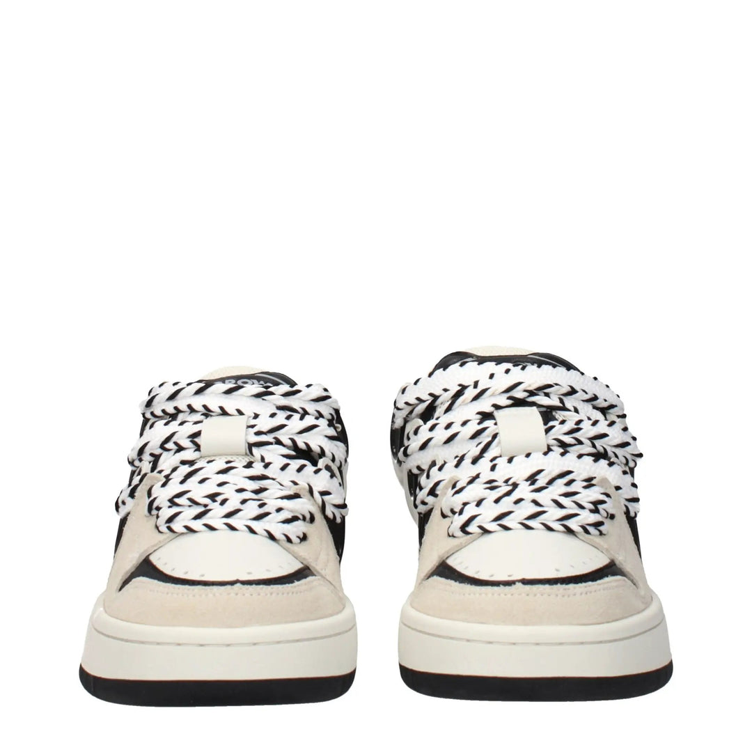 Barrow Sample Sale | Barrow Beige Leather Low Top Sneakers - | Designer outlet