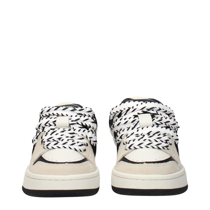 Barrow Sample Sale | Barrow Beige Leather Low Top Sneakers - | Designer outlet
