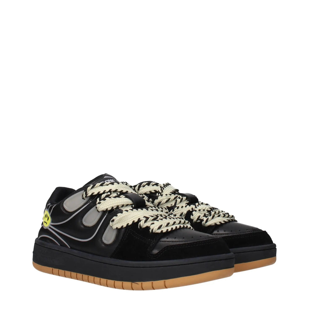 Barrow Sample Sale | Barrow Black Leather Low Top Sneakers - | Designer outlet