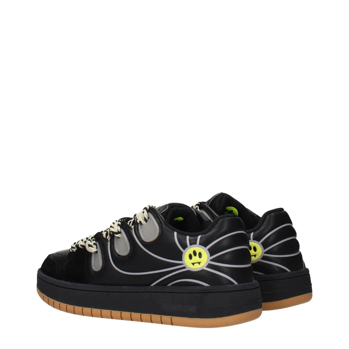 Barrow Sample Sale | Barrow Black Leather Low Top Sneakers - | Designer outlet