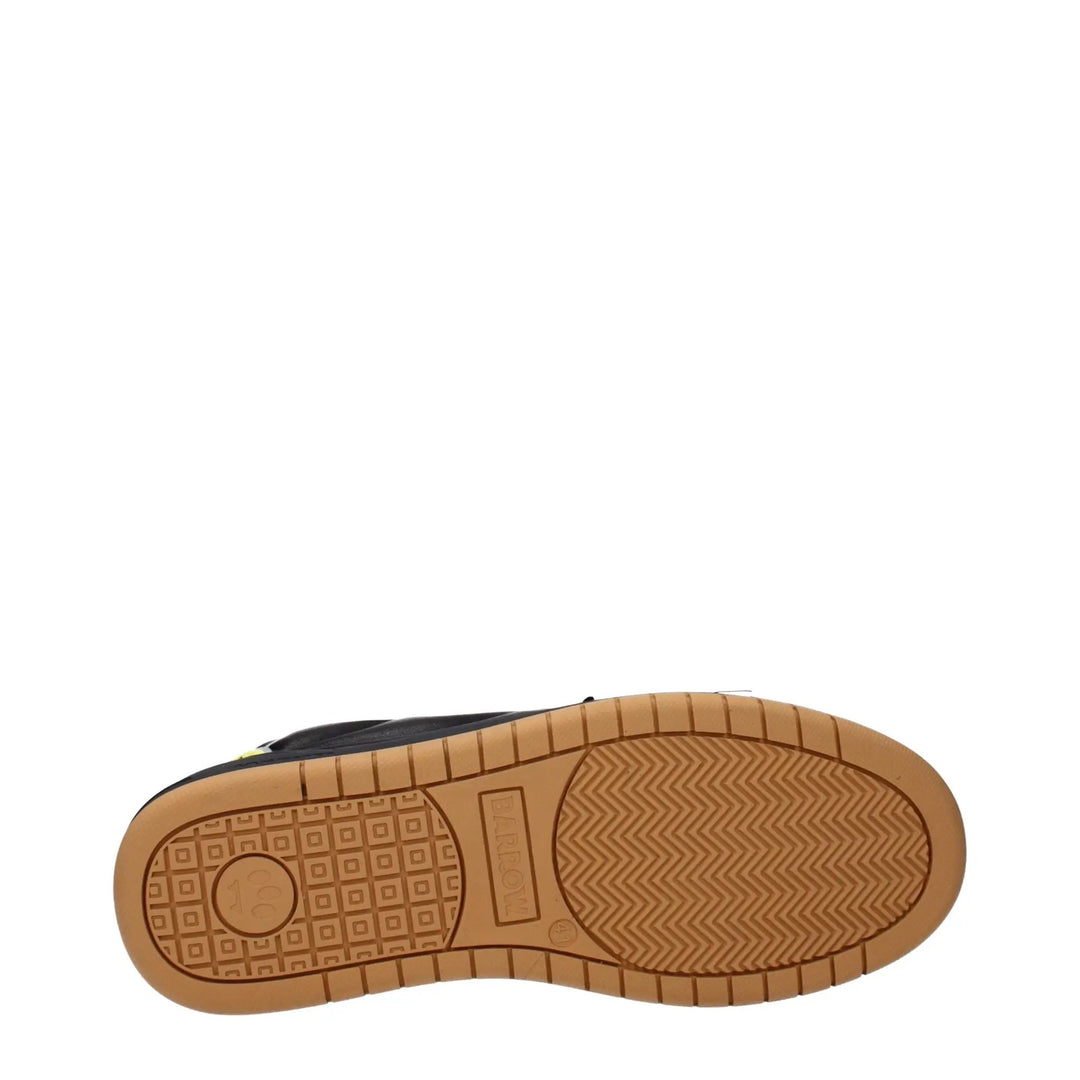 Barrow Sample Sale | Barrow Black Leather Low Top Sneakers - | Designer outlet
