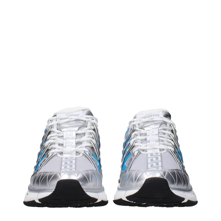 Versace Sample Sale | Versace Gray Fabric Athletic Sneakers - | Designer outlet
