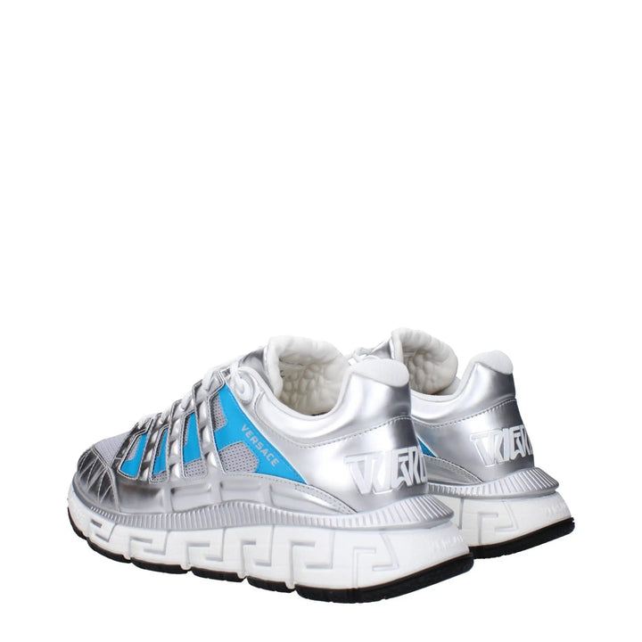 Versace Sample Sale | Versace Gray Fabric Athletic Sneakers - | Designer outlet