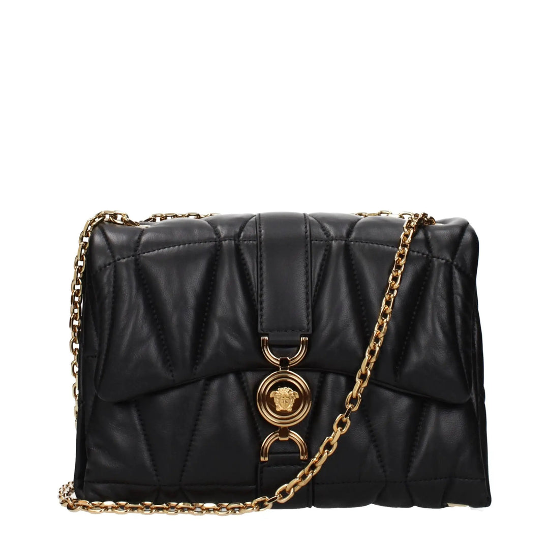 Versace Sample Sale | Versace Black Leather Shoulder Bag - | Designer outlet