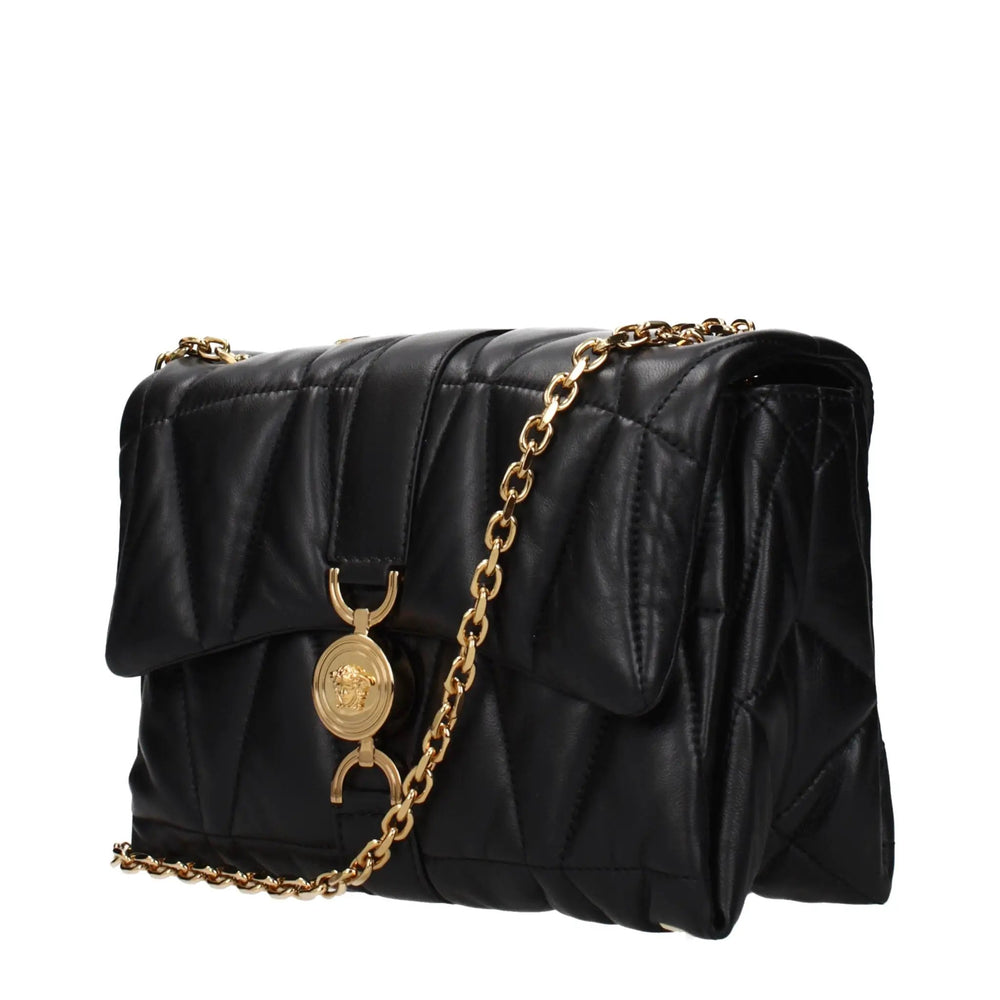 Versace Sample Sale | Versace Black Leather Shoulder Bag - | Designer outlet