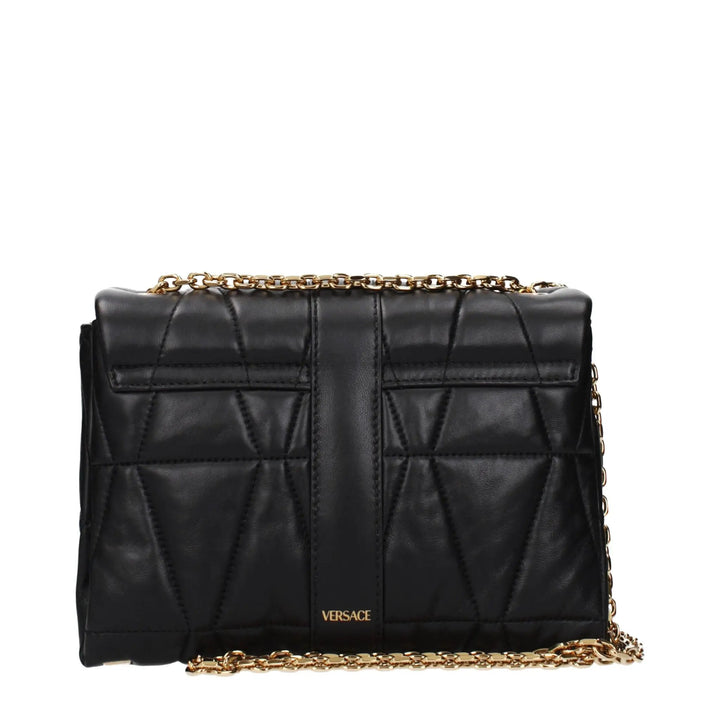 Versace Sample Sale | Versace Black Leather Shoulder Bag - | Designer outlet