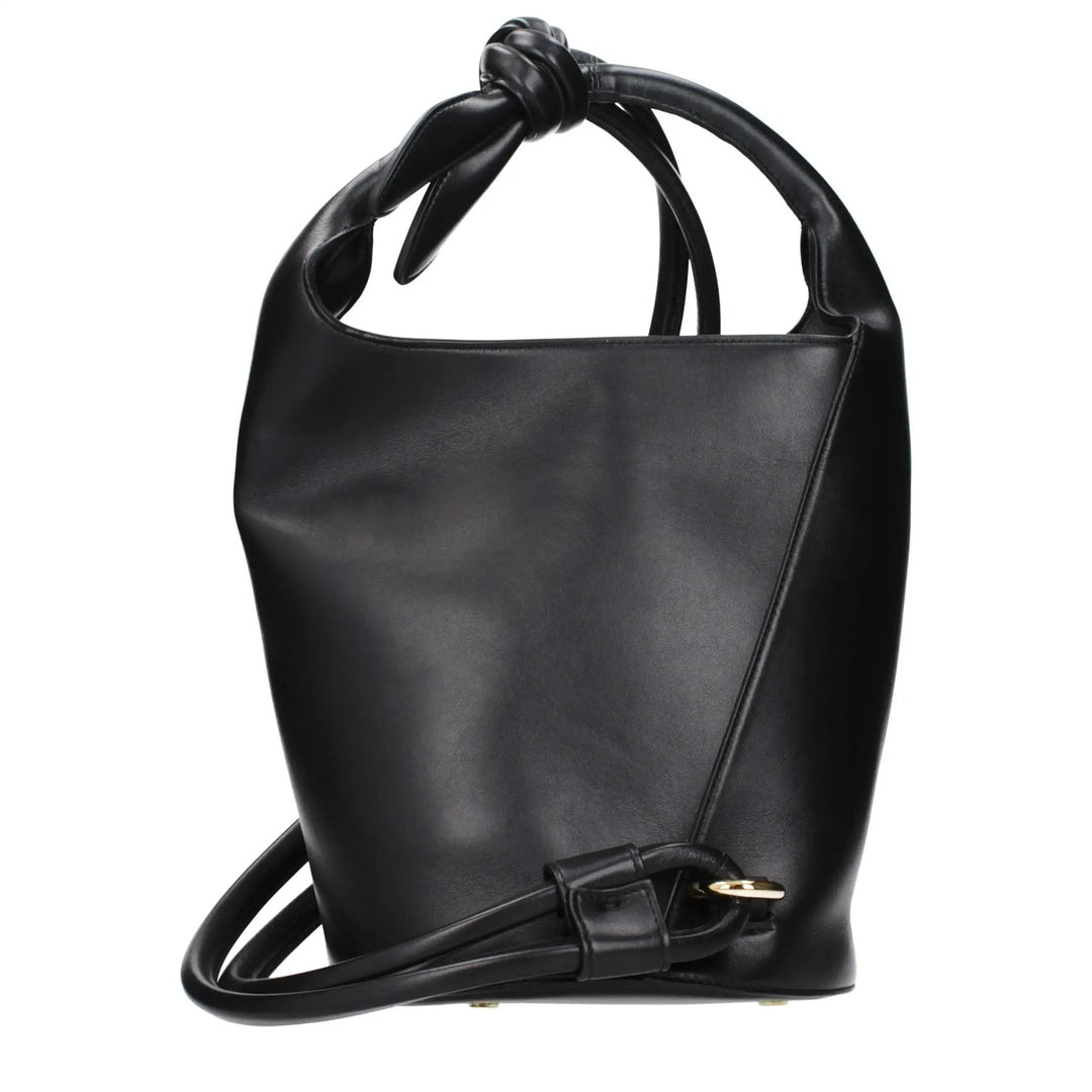 Jacquemus Sample Sale | Jacquemus Black Leather Crossbody Bag - | Designer outlet