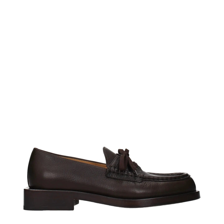 Jacquemus Sample Sale | Jacquemus Brown Leather Slip-On Loafers - | Designer outlet