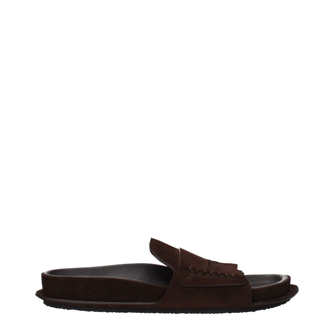 Jacquemus Sample Sale | Jacquemus Brown Leather Slippers - | Designer outlet
