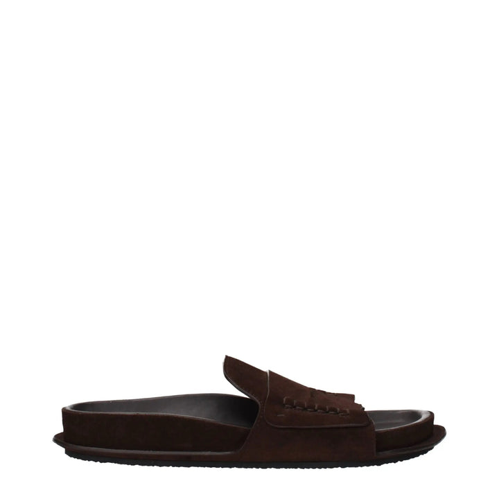 Jacquemus Sample Sale | Jacquemus Brown Leather Slippers - | Designer outlet