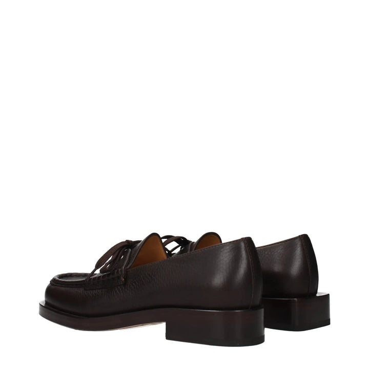 Jacquemus Sample Sale | Jacquemus Brown Leather Slip-On Loafers - | Designer outlet